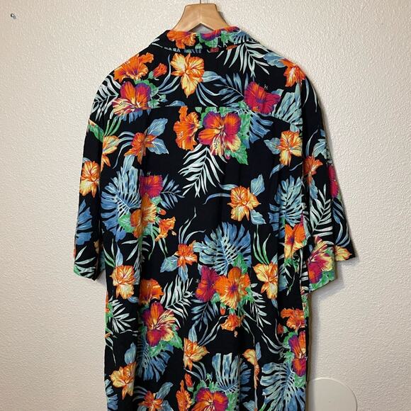 Jogal 2 Piece Hawaiian Set Tropical Floral Print Button Up Top & Short Size 3XL - Picture 2 of 16